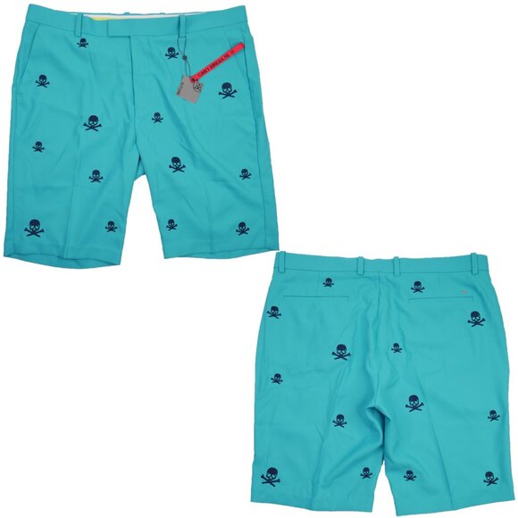 G/FORE Men's Bluebird Golf Shorts Size 30 Skull & T's AOP Embroidery NWT - Picture 6 of 11